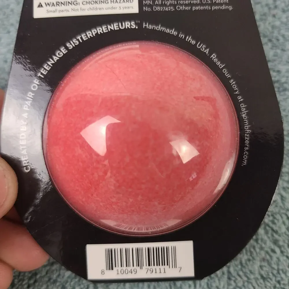 Da Bomb Bath Fizzer Red Santa bomb Sugar Plum Scent Soft on Skin Surprise Inside